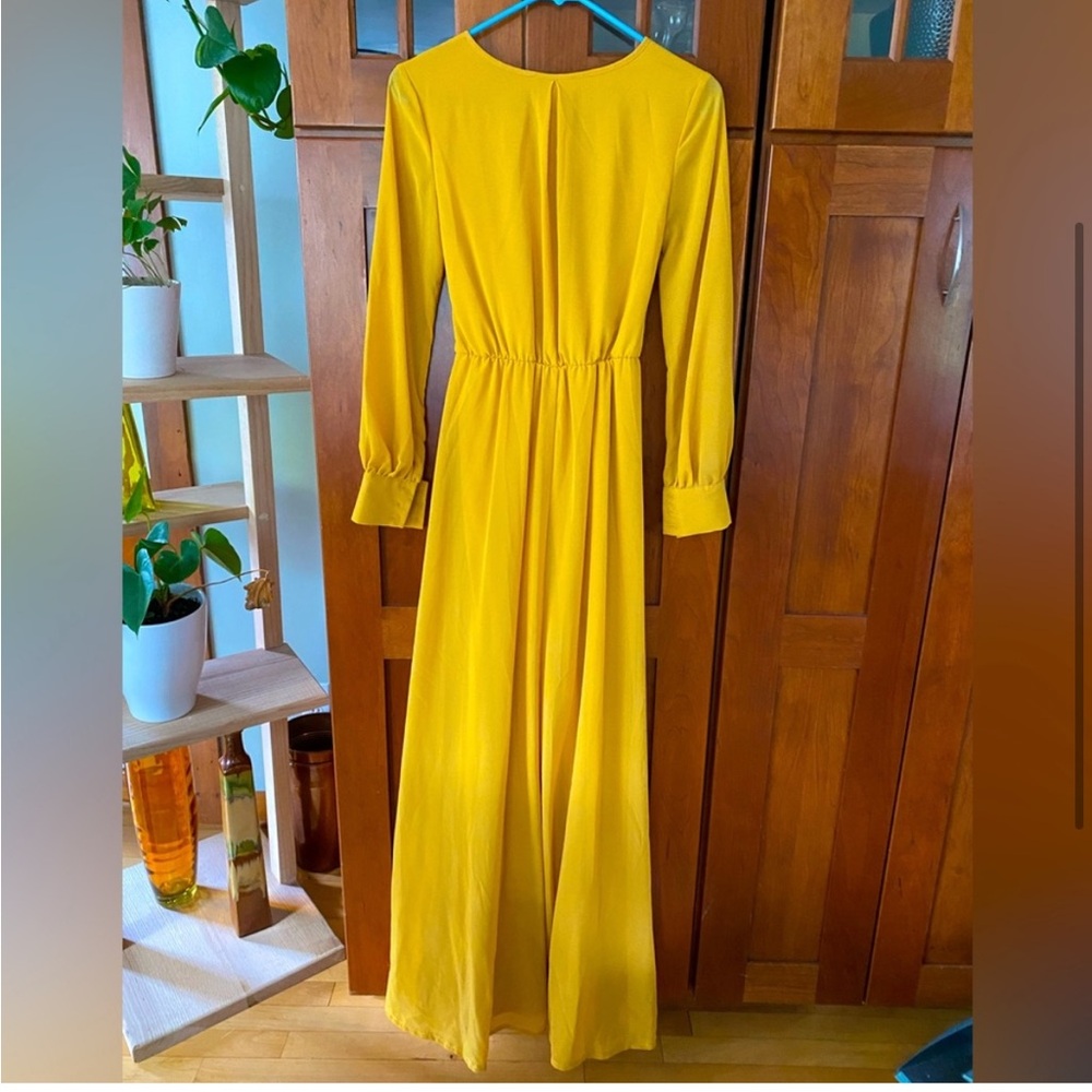 Gorgeous Mustard Golden Yellow Baltic Born Lydia Maxi Dress! size M - Picture 3 of 6